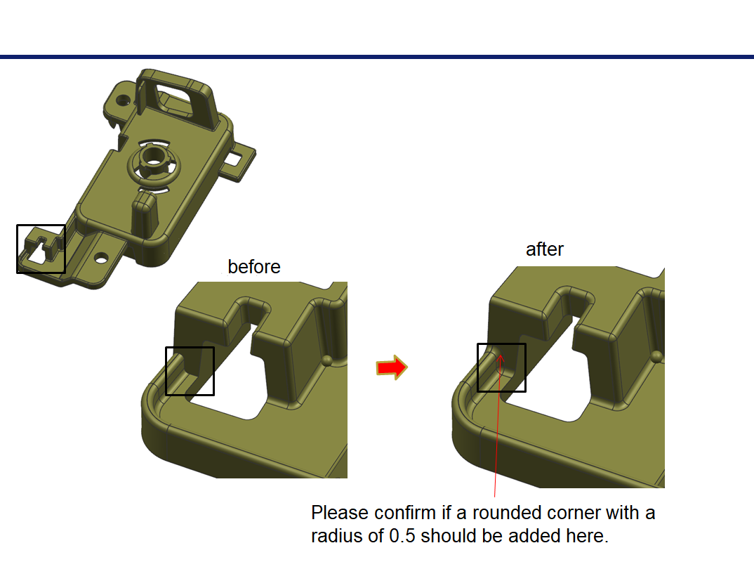 Plastic Product Defect Analysis & Structural Improvement Drawing No.1