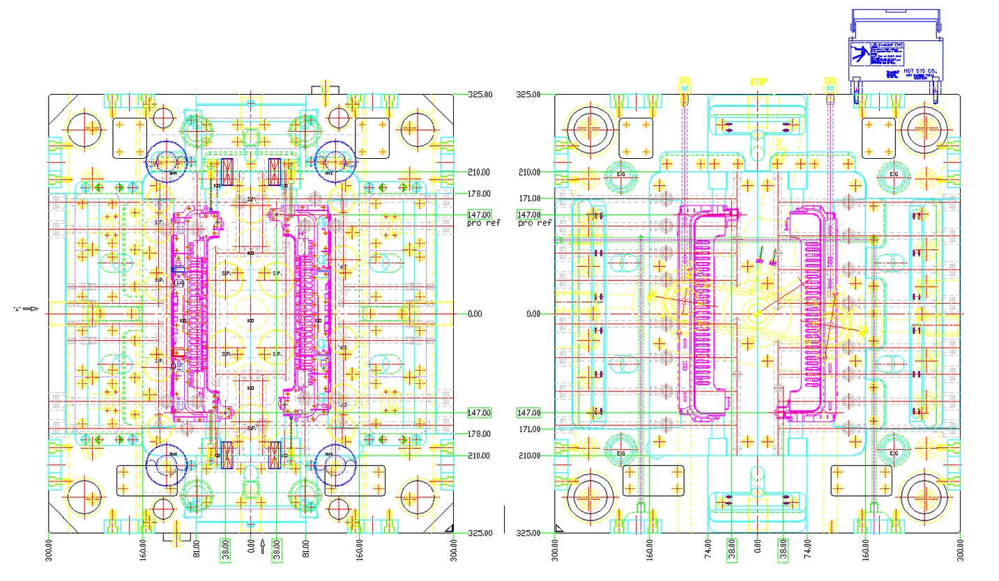 Plan View of 2D Assembly Drawing with Balloon Labels