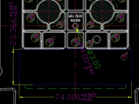 Mold graded tolerance CAD dimensioning European American high precision injection mold standard